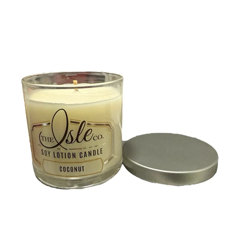 The Isle Co Soy Lotion CANDLE Single Wick CandleMakers Blend Moisturizer Coconut